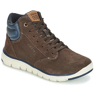 Geox  J XUNDAY BOY  boys's Children's Shoes (High-top Trainers) in Brown