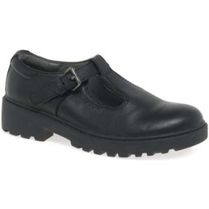 Geox  Junior Casey T-Bar Senior Girls School Shoes  girls's Children's Loafers / Casual Shoes in Black