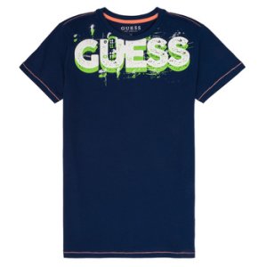 Guess  ANGELE  boys's Children's T shirt in Blue