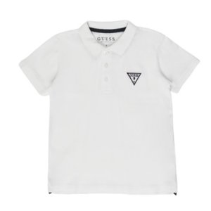 Guess  HARIS  boys's Children's polo shirt in White