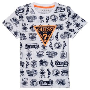 Guess  JOEY  boys's Children's T shirt in White