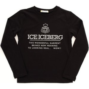 Iceberg  TSICE9309J long Boys Nero  boys's Children's sweatshirt in Black