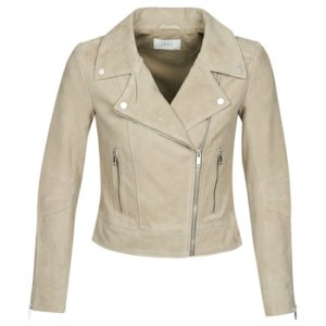 Ikks  BQ48115-61  women's Leather jacket in Beige