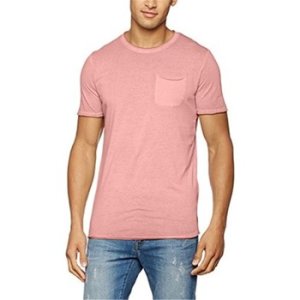 Jack   Jones  12103171 Short sleeve Men Rosa  men's T shirt in Pink