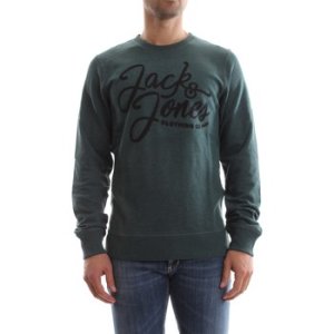 Jack   Jones  12131656 SCRIPT SWEAT  men's Sweatshirt in Green