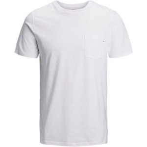 Jack   Jones  12148407 POCKET TEE  boys's Children's T shirt in White