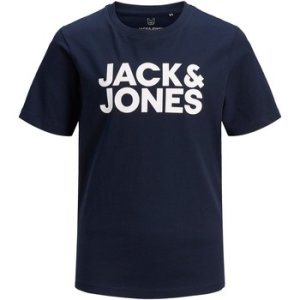 Jack   Jones  12152730 LOGO TEE  girls's Children's T shirt in Blue