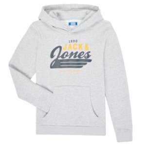 Jack   Jones  JJELOGO SWEAT HOOD  boys's Children's sweatshirt in Grey
