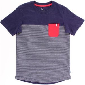 Jack jones Junior  12153151 long Boys Blu/bianco  boys's Children's T shirt in Multicolour