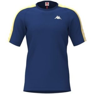 Kappa  303UV10 Short sleeve Men Blu/giallo  men's T shirt in Multicolour