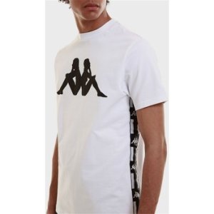 Kappa  304VSL0 Short sleeve Men Bianco/nero  men's T shirt in Multicolour