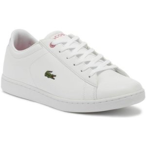Lacoste  Carnaby EVO BL 2 Junior White / Pink Trainers  boys's Children's Trainers in White