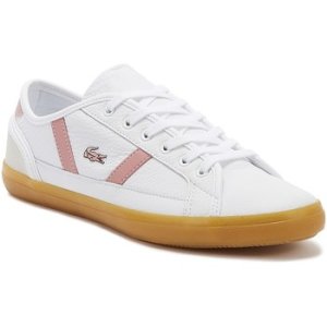 Lacoste  Sideline 319 1 Womens White / Pink Trainers  women's Trainers in White