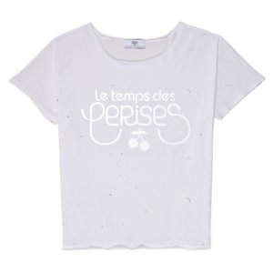 Le Temps des Cerises  WAKE  girls's Children's T shirt in White