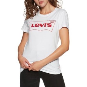 Levis  17369 0771 GRAPHIC TEE  women's T shirt in White