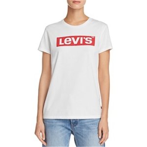 Levis  17369 THE PERFECT TEE  women's T shirt in White. Sizes available:UK XS