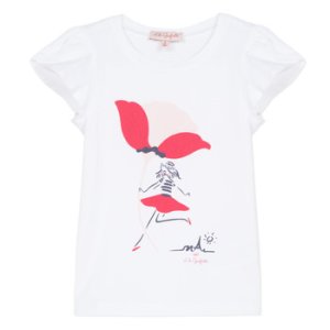 Lili Gaufrette  KATINE  girls's Children's T shirt in White
