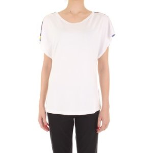 Lola By S.ferrone  SM37-AEREO Short sleeve Women Bianco  women's T shirt in White