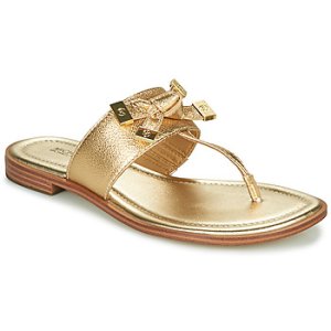 MICHAEL Michael Kors  RIPLEY THONG  women's Flip flops / Sandals (Shoes) in Gold