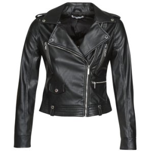 Morgan  GAMMA  women's Leather jacket in Black