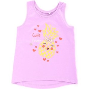 Name it  13164397 Tanks Girls Lilla  girls's Children's vest in Purple