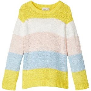 Name it  13175710 Striped  Girls Multicolor  girls's Children's sweater in Multicolour