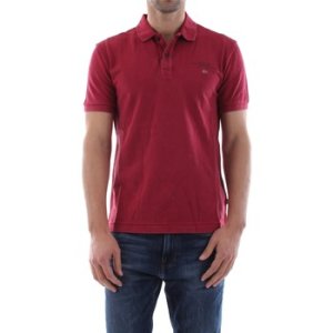 Napapijri  N0YIJ5 ELBAS 2  men's Polo shirt in Red. Sizes available:UK S