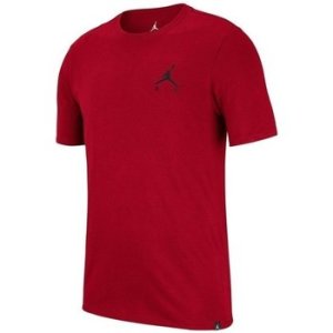 Nike  Air Jordan Jumpman Embroidered  men's T shirt in Red