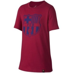 Nike  FC Barcelona Crest JR  boys's Children's T shirt in multicolour