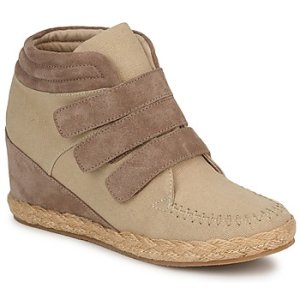 No Name  SPLEEN STRAPS  women's Shoes (High-top Trainers) in Beige