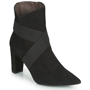 Perlato  11327-CAM-NOIR  women's Low Ankle Boots in Black