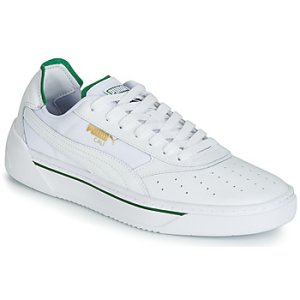 Puma  CALI.WH-AMAZON GREEN-WH  men's Shoes (Trainers) in White