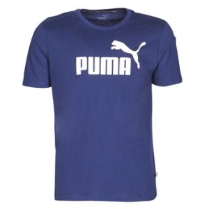 Puma  ESSENTIAL TEE  men's T shirt in Blue. Sizes available:S,M,L