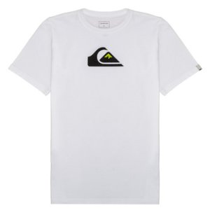 Quiksilver  COMP LOGO  boys's Children's T shirt in White