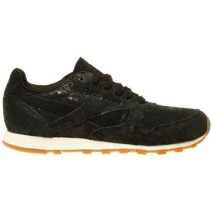 Reebok Sport  Classic Lthr Clean Exotics  women's Shoes (Trainers) in Black