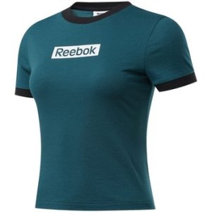 Reebok Sport  Training Essentials Linear Logo  women's T shirt in Green
