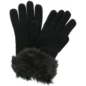 Regatta  Adults Luz Cotton Jersey Knit Gloves Black  women's Gloves in Black