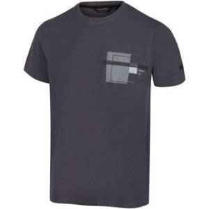 Regatta  Cline IV Graphic T-Shirt Grey  men's  in Grey