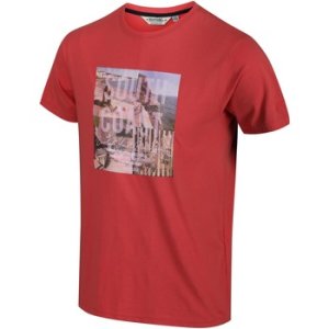 Regatta  Cline IV Graphic T-Shirt Red  men's  in Red