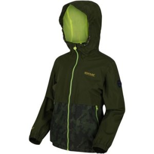 Regatta  Haskel Waterproof Hooded Jacket Green  boys's Children's coat in Green
