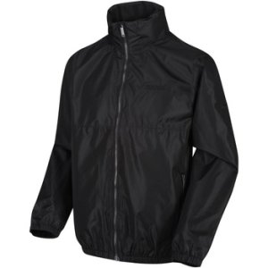 Regatta  Ladomir Lightweight Waterproof Hooded Bomber Jacket Black  men's Coat in Black