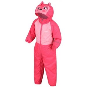Regatta  Mudplay III Breathable Waterproof Puddle Suit Pink  boys's  in Pink