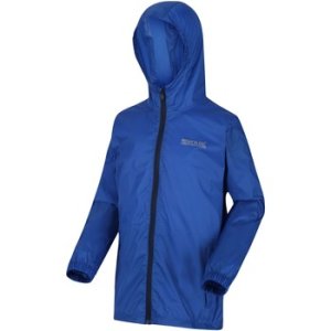 Regatta  Pack It Lightweight Waterproof Hooded Walking Jacket Blue  boys's Children's coat in Blue