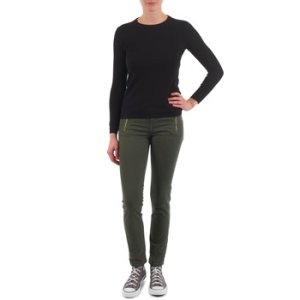 School Rag  LOY COMFORT DYED USED  women's Skinny Jeans in Green