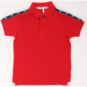 Sun68  A19314 Short sleeves Boys Rosso  boys's Children's polo shirt in Red