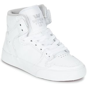 Supra  KIDS VAIDER  boys's Children's Shoes (High-top Trainers) in White