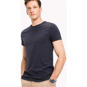 Tommy Hilfiger  0867896625 NEW STRETCH C-NK  men's T shirt in Blue