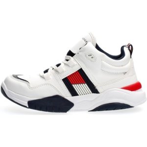 Tommy Hilfiger  30486 WHITE  boys's Children's Shoes (Trainers) in White