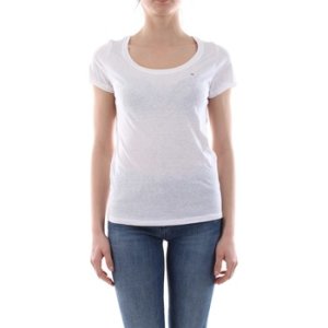 Tommy Jeans  DW0DW04435 ORIGINAL TRIBLEND  women's T shirt in White