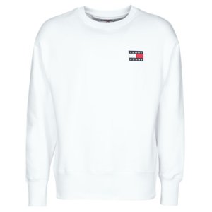 Tommy Jeans  TJM TOMMY BADGE CRW  men's Sweatshirt in White